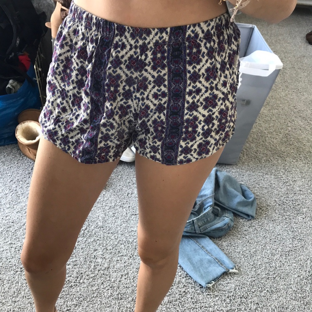 brandy flowy shorts
